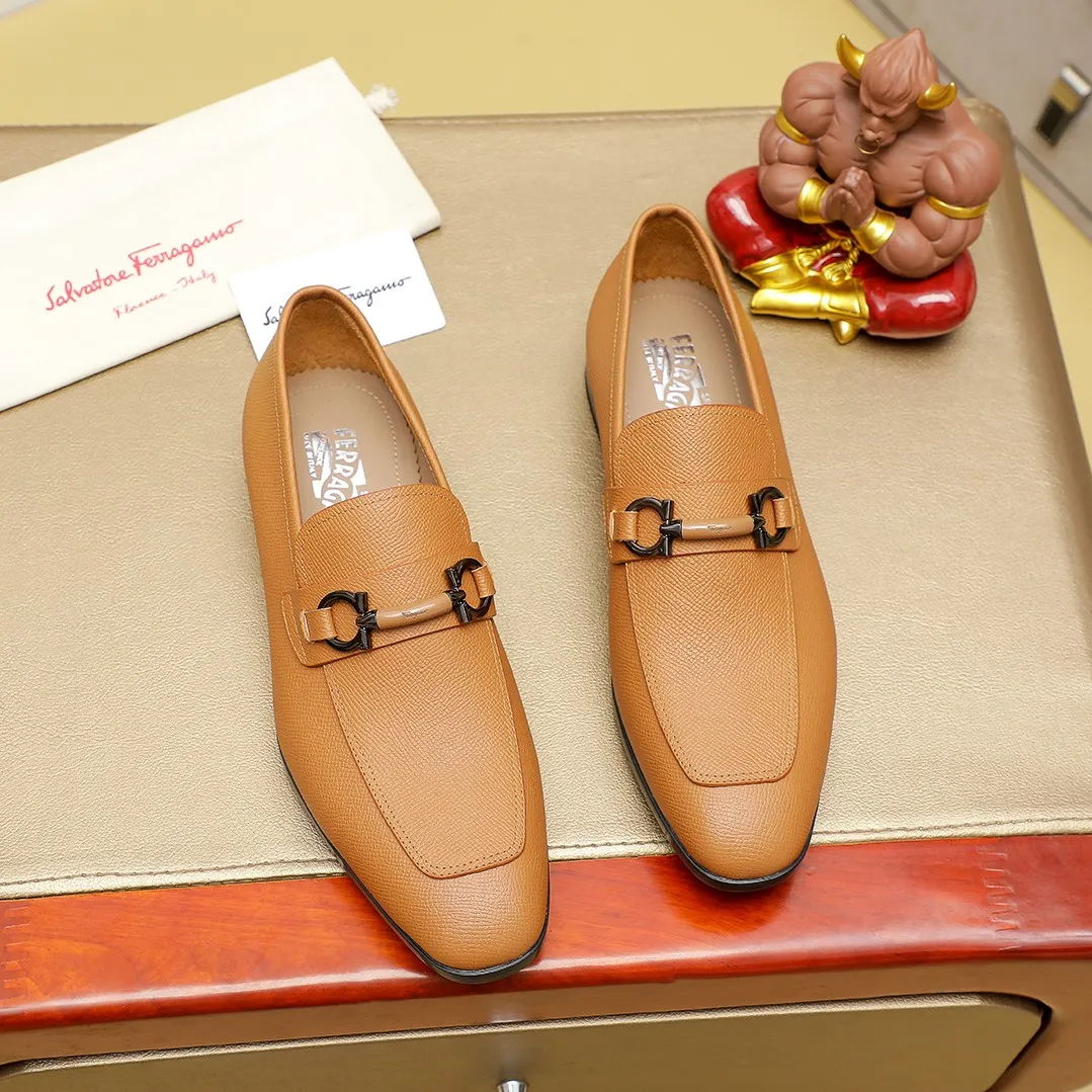 Men's shoes 💰600 🕷🕷🐂【Ferragamo】 Popular fashionable casual shoes🇨🇳Official website counter 1:1 production, original mold opening💯Good quality can be seen, imported high-end first-layer pebbled calfskin, water-dyed🐂leather lining🌿very clear texture, high-quality waterproof, non-slip and wear-resistant outsole🎋high quality and low price, truly handmade🍓, 7 colors available! Code number 38-44 (45. To be customized)